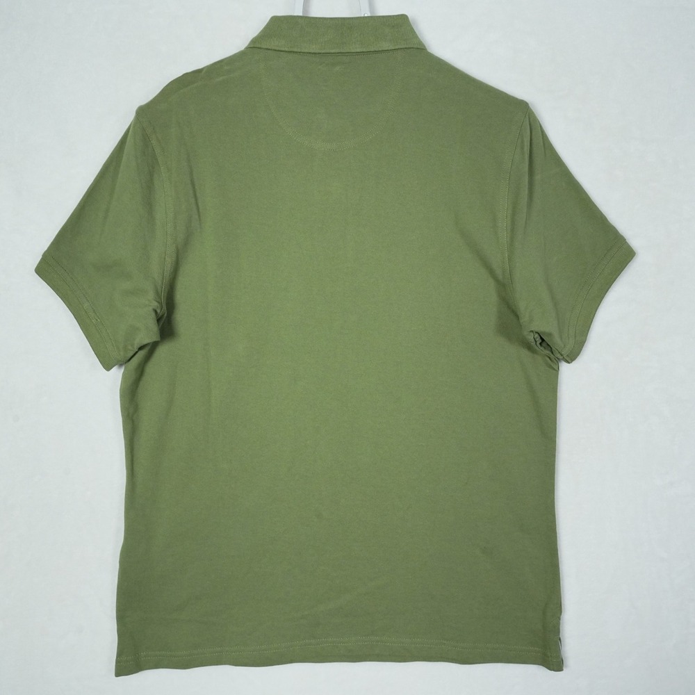 Barbour Mens Lightweight Sports‎ Polo Shirt Burnt Olive Green Size M - READ - Picture 4 of 9